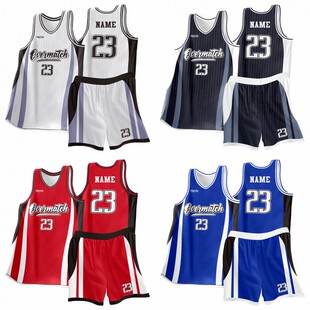 美式篮球服套装定制男运动队服夏季学生比赛训练背心大码窄肩球衣