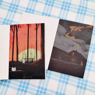 A7「阿金和JOJO」原创无胶便签手帐素材本 手绘彩色治愈单面循环