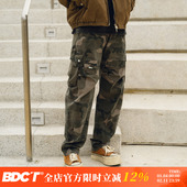 2025美式 直筒休闲裤 复古迷彩印花多口袋工装 BDCT 裤 男春秋款 长裤