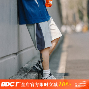潮牌侧拉链运动五分裤 BDCT 新款 男夏季 城市街头休闲顺滑凉感短裤
