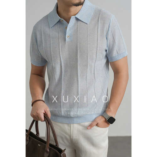 XUXIAO徐潇夏季商务休闲POLO衫