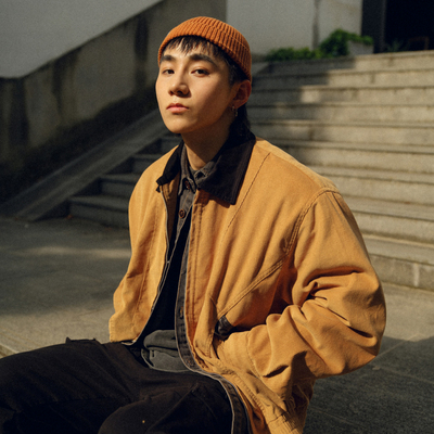 BDCT翻领春秋季宽松拼色夹克外套