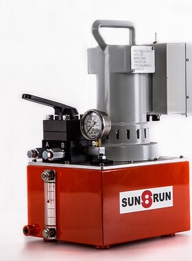 SUNRUN 电动泵 SPE554TQJ 千斤顶 扳手泵 液压站 巨轮兴油缸 扳手