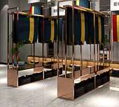 专卖店衣架 展示架 厂家定制 挂布料货架 布行货架