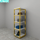 黄钛金系列 四层置物架收纳架层架落地收纳架储物架