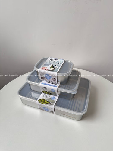 出韩单！食品级304不锈钢保鲜盒食品分装备菜盒防粘饺子盒可冷冻
