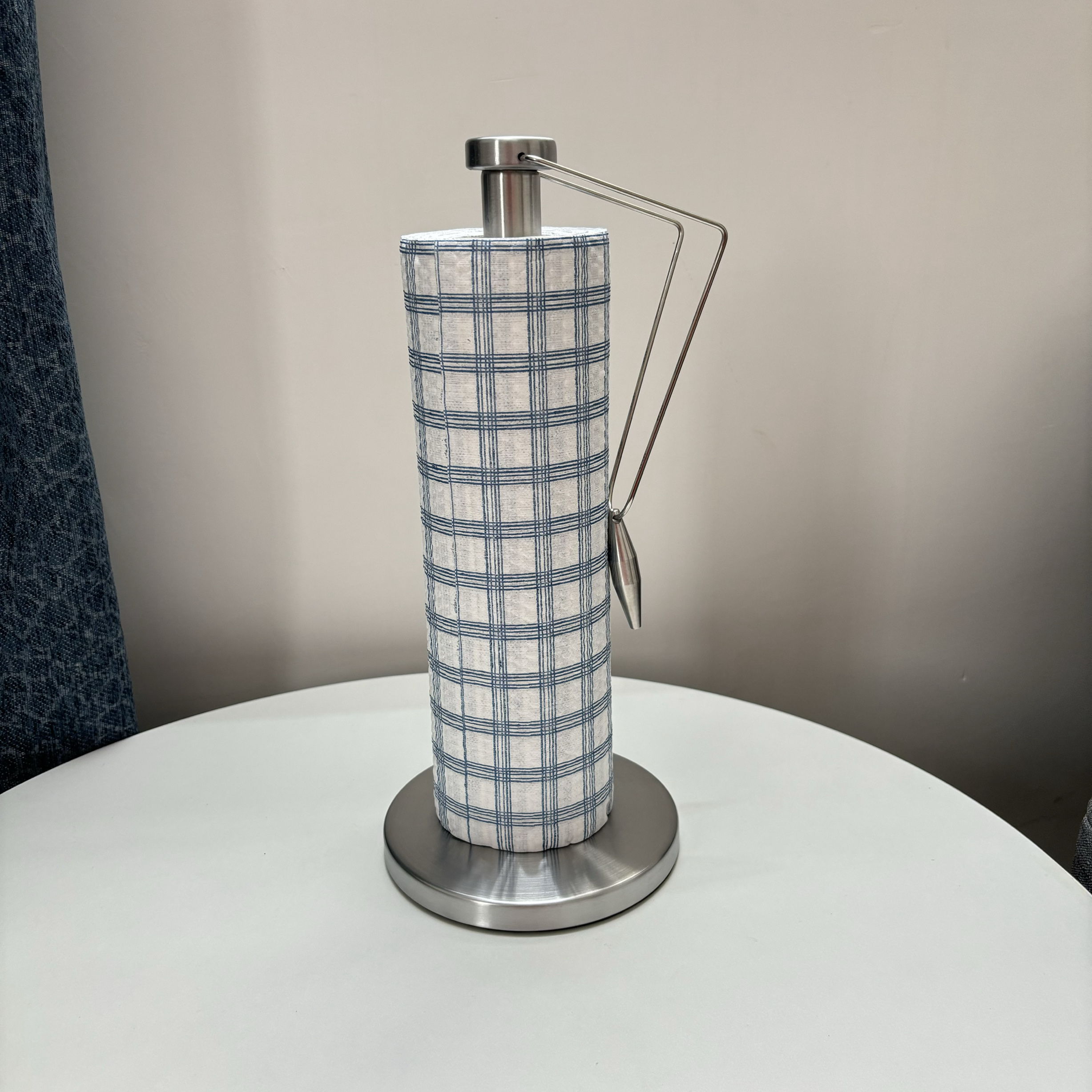 厨房好物日式极简不锈钢厨房纸巾架创意立式免打孔桌面台面