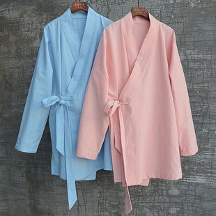 女款26新春夏长袖中长款棉麻汉服外套上衣短袍复古文艺中国风国朝