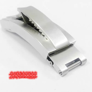 代用劳力士鬼王潜航者黑绿水鬼真拉牙胶带钢链表扣钢带折叠扣16mm