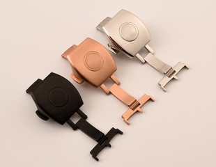 代用法兰克穆勒表扣法穆兰V45蝴蝶扣皮带折叠扣胶带扣子男士20mm