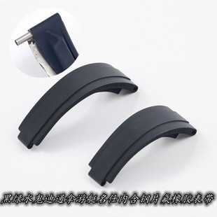 代用劳力士黑绿水鬼迪通拿游艇名仕含记忆钢片氟橡胶表带胶带20mm