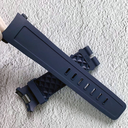 代用万国44mm海洋计时快拆弧口胶带精钢针扣子氟橡胶硅胶表带22mm