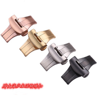 代用沛纳海表扣庐米诺胶带蝴蝶扣原配款折叠扣皮表带扣子20 22mm