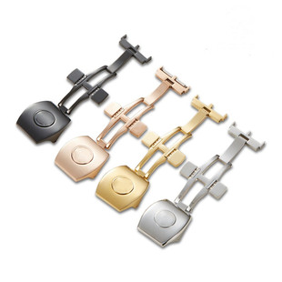 代用FM法兰克穆勒表扣法穆兰表带蝴蝶扣精钢表扣子V45折叠扣20mm