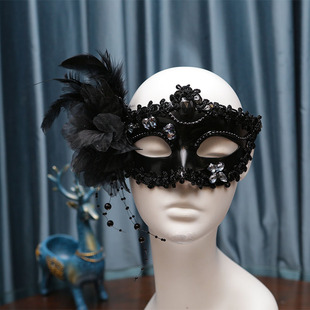 黑色面具道具摄影眼罩假面蕾丝万圣节化装舞会情趣性感公主成人女