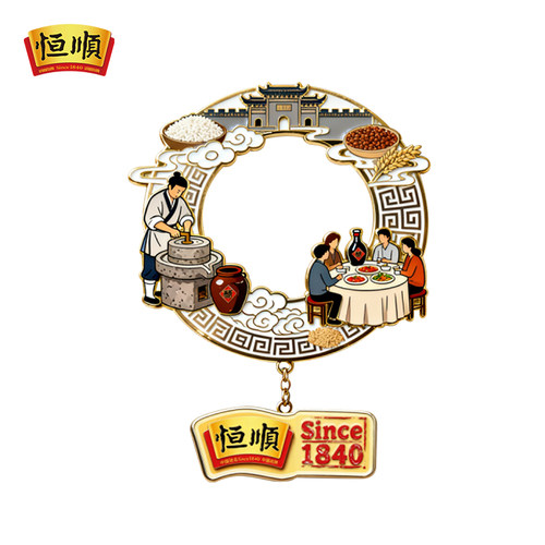 恒顺镇江旅游城市特色文创纪念礼品创意磁吸冰箱贴装饰品