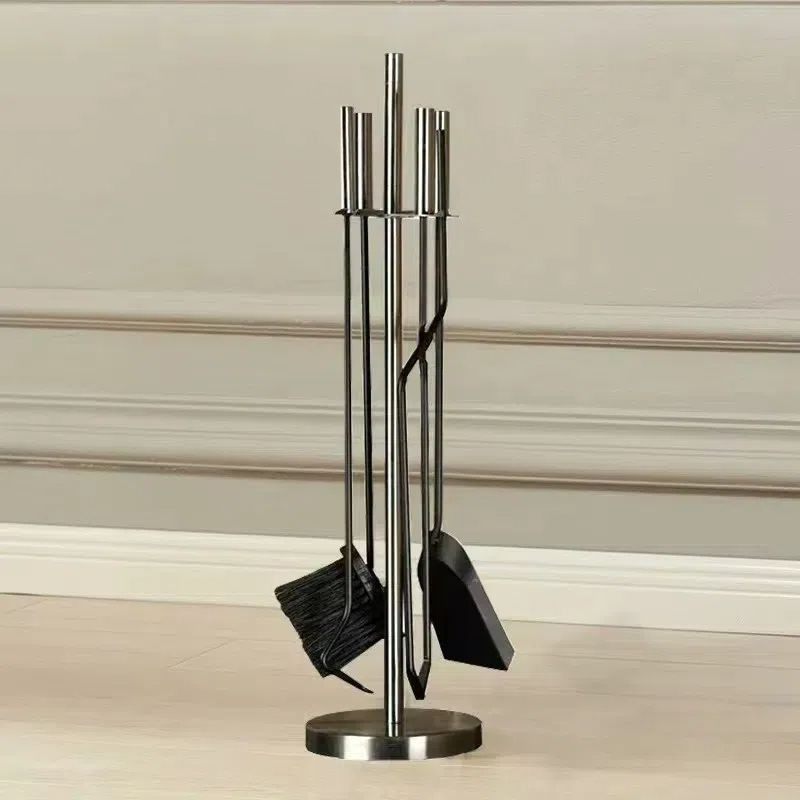 铸铁壁炉配件铲子火钩火钳刷子毛扫把支架欧式火炉不锈钢清灰工具