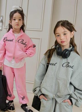 DORE短款立领外套！QZ~韩国童装代购26春儿童中大童休闲卫衣