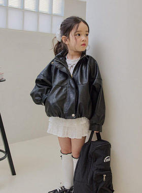 DORE立领蝙蝠袖外套！QZ~韩国童装代购26春款中大童休闲夹克