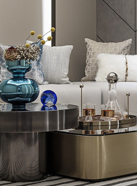 高端香槟色创意球盖玻璃酒具摆件