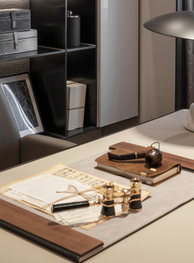 【可开发票】书桌胡桃木书写桌垫