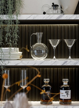 【可开票】酒柜吧台玻璃酒具摆件