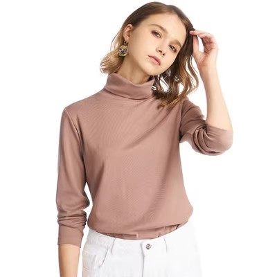 三枪秋衣女秋冬潮流薄款长绒密棉两翻领弹力棉高领长袖外穿保暖衣,女士内衣/男士内衣/家居服,保暖上装,淘宝优惠券,粉丝福利购,淘宝优惠卷