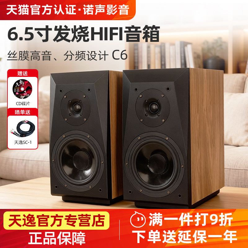 Winner/天逸 童笛C6高保真发烧人声HiFi立体声2.0无源书架音箱