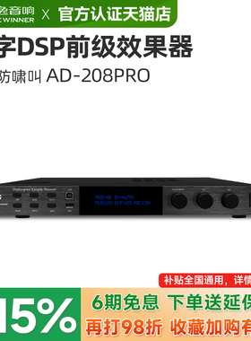 Winner/天逸 AD-208 PRO混响器专业卡拉OK数字防啸叫前级效果器