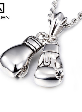 拳击手套项链Kalen钛钢吊坠