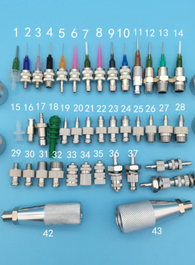 金属鲁尔转接头外螺纹转接头接不锈钢针头点胶阀接头M5/M6/M8/1/4