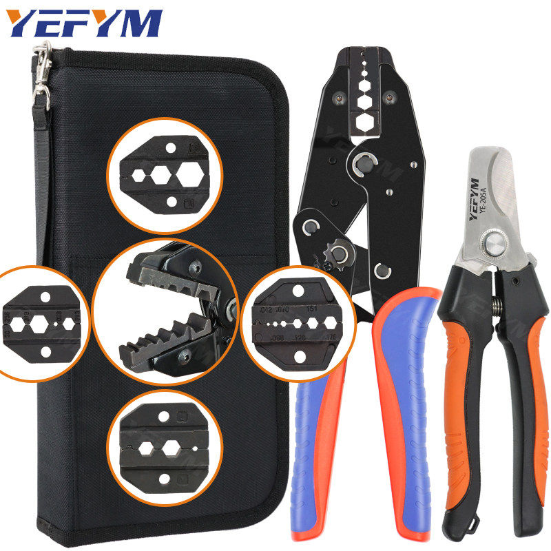 同轴电线电缆六角端子压线钳光钎BNC监控视频端子压接钳YF-05H