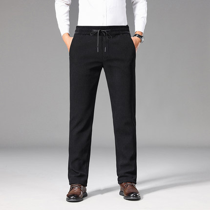 灯芯绒运动裤男士裤子春秋款宽松百搭垂顺休闲裤男裤直筒裤长裤