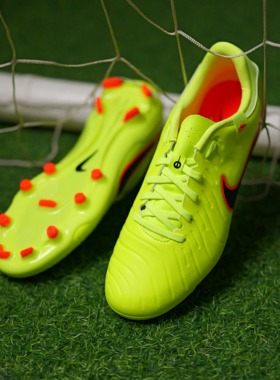 酷锐足球耐克传奇10中端FG/MG混钉人草足球训练足球鞋DV4337-701