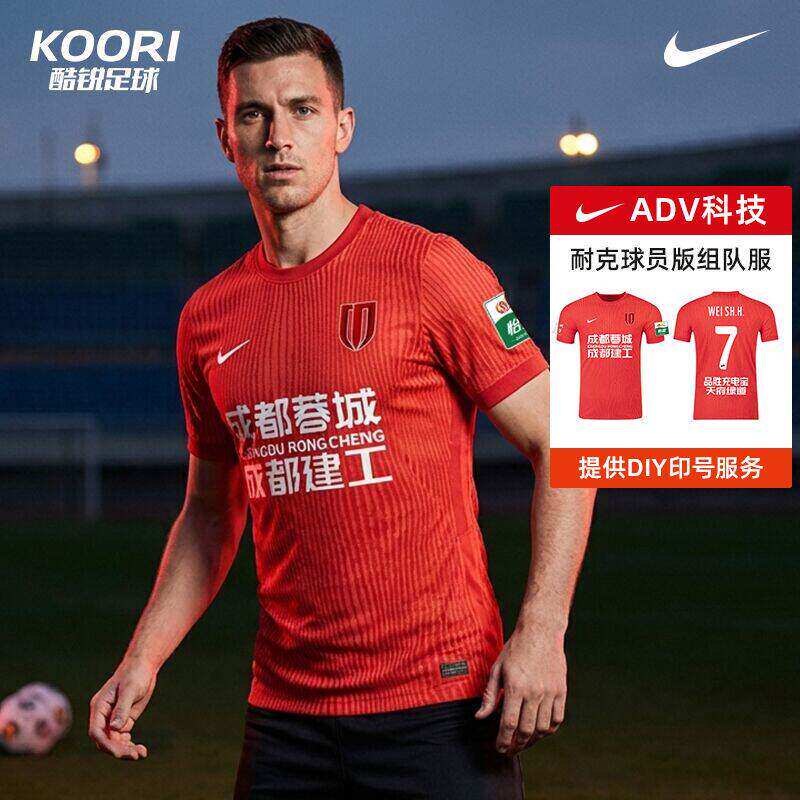 耐克DRI-FIT ADV球员版组队短袖训练可DIY定制成都蓉城挪威阿森纳