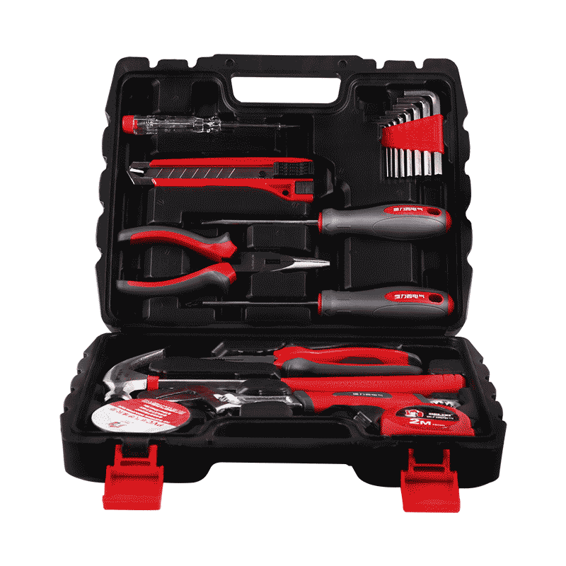 德力西官方工具箱包组套多功能日常家用水电维修五金工具套装大全