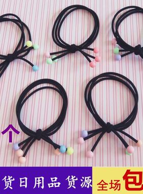 高马尾扎头发皮筋2022新款气质洋气质珠珠头绳简约韩国批高级感发