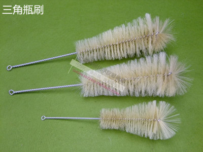 三角瓶刷试剂瓶刷 量筒刷 烧杯刷 100/250/500/1000ML猪毛刷 刷子