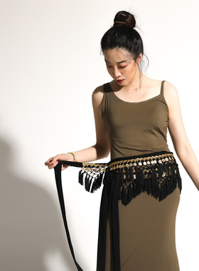 cherrydancer纪小白原创肚皮舞手工流苏硬币腰链东方舞配饰2022新
