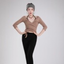 显瘦 加长绑带上衣肚皮舞瑜伽普拉提练功服七分袖 纪小白 缚光