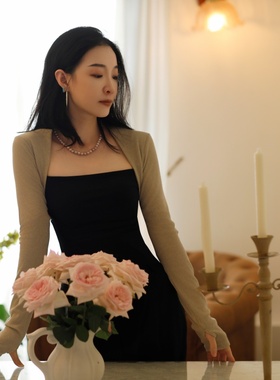 纪小白原创坎肩肚皮舞东方舞流行舞拉丁舞带指扣显瘦遮肉通勤百搭