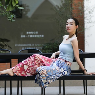 民族风潮流肚皮舞练功 原创印花静奢风小众阔腿裤 纪小白 限量款