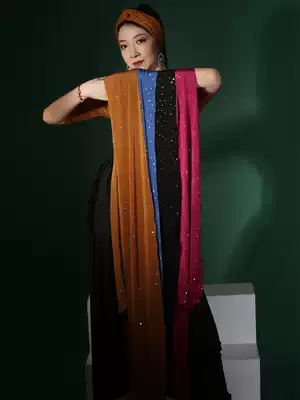 cherrydancer Ji Xiaopai original belly dance sequins hip towel Oriental dance folk hair band accessories 2020 New