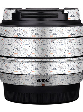 适用于富士XC15-45镜头保护贴膜fujifilm碳纤维1545贴纸磨砂彩色