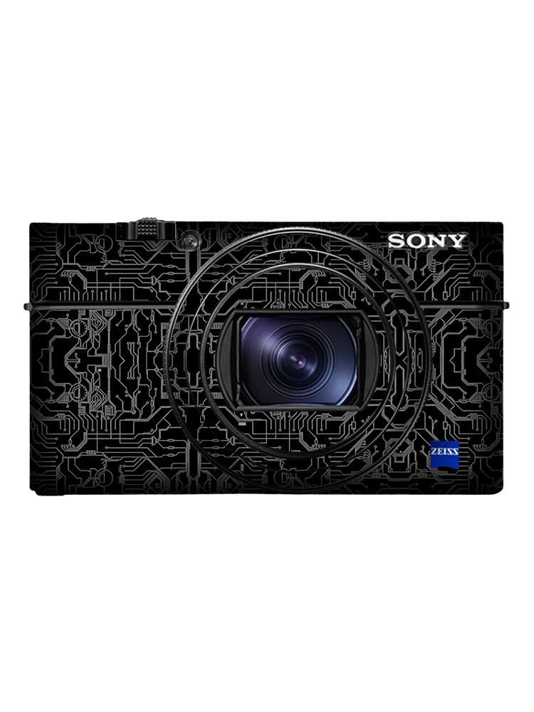 背包客适用于索尼rx100m7 m6黑卡机身保护膜全包贴纸无痕背胶彩色