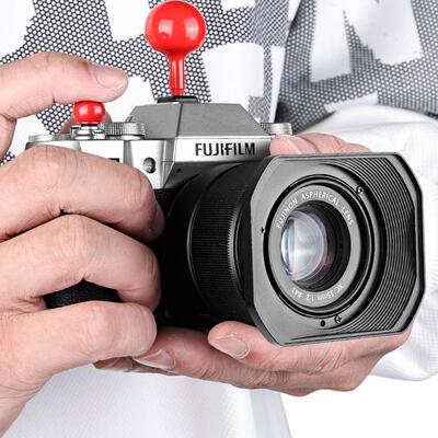 适用于富士XF23mmF2遮光罩XC/XF35mmF2 R WR镜头方形遮阳罩铝合金
