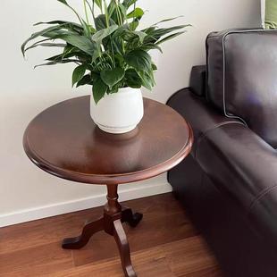 欧式圆桌边几圆几美式咖啡桌小圆桌花桌圆形 茶几接待桌会客桌子