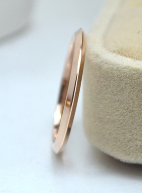 简约男女钛钢指环光面质感不掉色