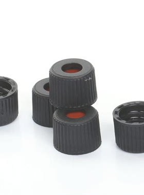 力至来螺纹黑色开口盖替代岛津8MM盖子白色PTFE/红色硅胶垫窄口