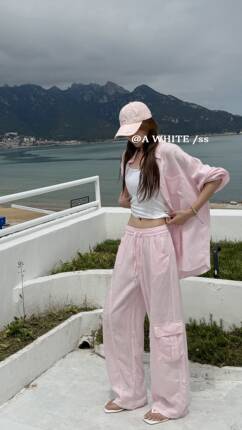 2026夏季新款韩版宽松显瘦休闲女气质天丝棉慵懒风百搭工装裤女